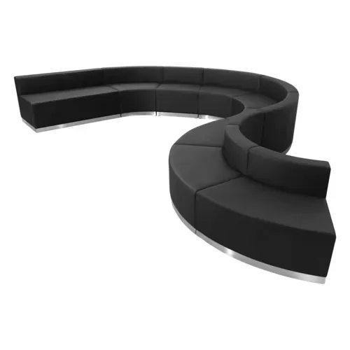 Flash Furniture ZB-803-600-SET-BK-GG Hercules Alon Series Reception Configuration