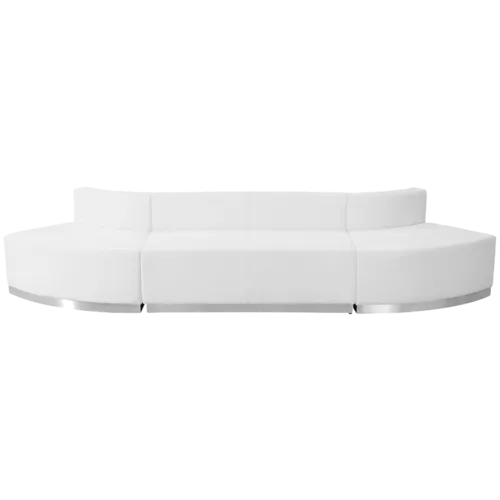 Flash Furniture ZB-803-780-SET-WH-GG Hercules Alon Series Reception Configuration