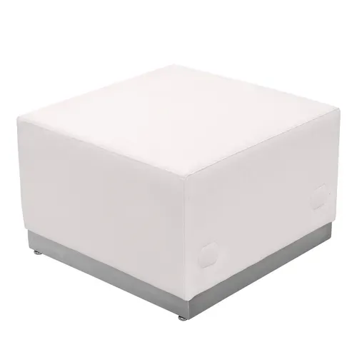Flash Furniture ZB-803-OTTOMAN-WH-GG Hercules Alon Series Ottoman