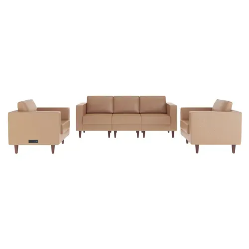 Flash Furniture Flash Furniture ZB-8921-SET3-COGNAC-GG Hercules Artemis Sofa and Chair Set