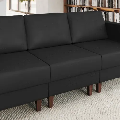 Flash Furniture Flash Furniture ZB-8921M-BLK-GG Hercules Artemis Middle Reception Chair