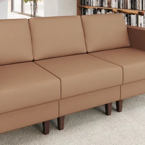 Flash Furniture Flash Furniture ZB-8921M-COGNAC-GG Hercules Artemis Middle Reception Chair