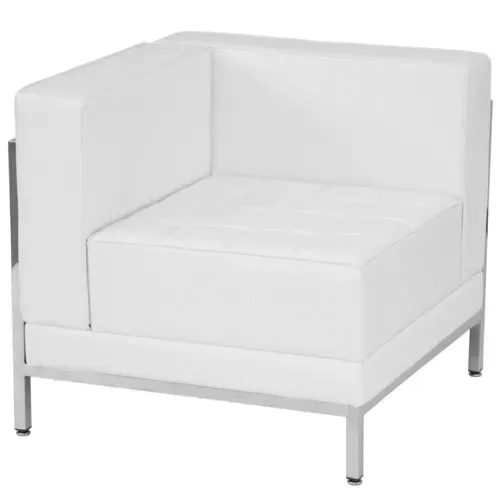 Flash Furniture ZB-IMAG-LEFT-CORNER-WH-GG Hercules Imagination Series Left Corner Chair