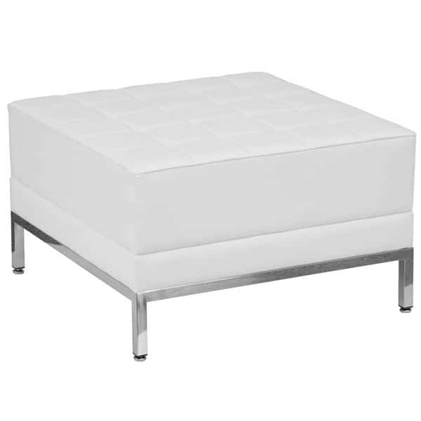 Flash Furniture ZB-IMAG-OTTOMAN-WH-GG Hercules Imagination Series Ottoman Flash Furniture ZB-IMAG-OTTOMAN-WH-GG Hercules Imagination Series Ottoman