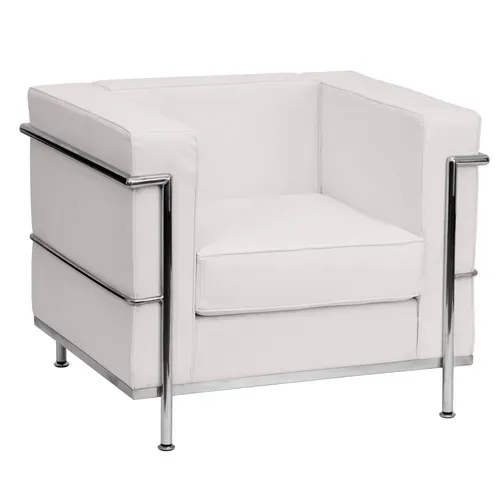 Flash Furniture ZB-REGAL-810-1-CHAIR-WH-GG Hercules Regal Series Chair