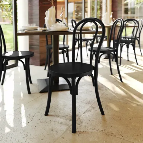 Flash Furniture Flash Furniture ZH-8003A-BLK-GG Betsy Dining Chair