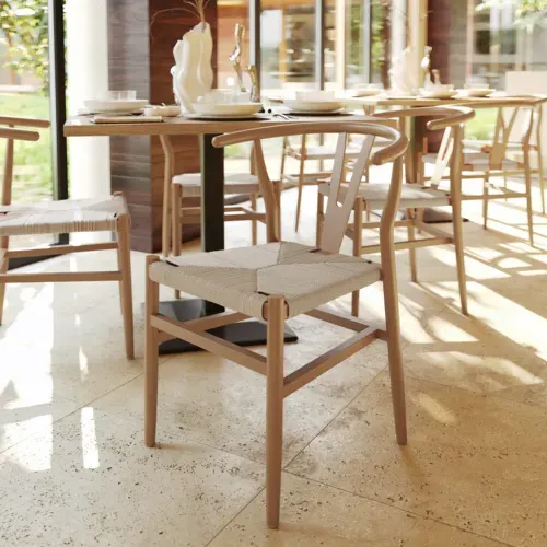 Flash Furniture Flash Furniture ZH-8101YS-OAK-NAT-GG Logan Dining Chair