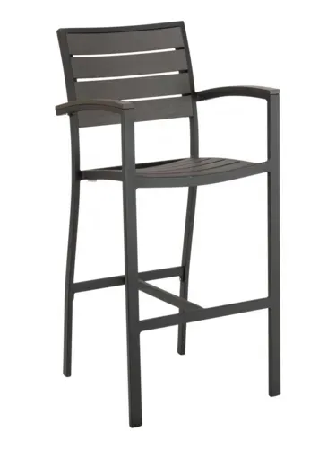 Florida Seating Florida Seating BAL-5602 BLK-GRAY TFT Barstool