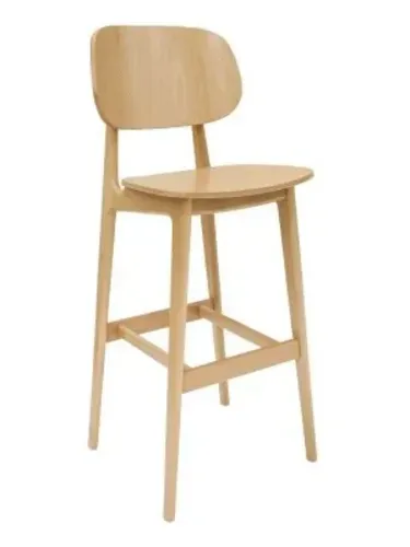 Florida Seating Florida Seating FLS-22B NATURAL-VS Barstool