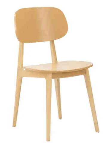Florida Seating Florida Seating FLS-22S NATURAL- UPH SEAT-WOOD BACK GR1 Side Chair