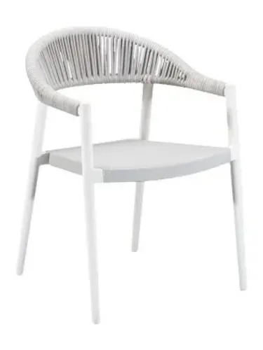 Florida Seating Florida Seating RP-01 WHITE / LT LOUNGE Lounge Arm Chair