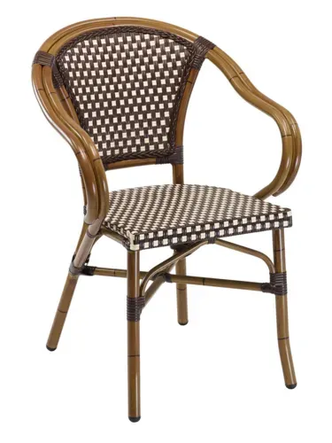Florida Seating Florida Seating RT-02 CHOCOLATE-IVORY Arm Chair