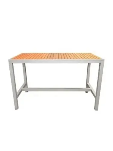 Florida Seating Florida Seating TEAK INLAY 36X70 BH BLK-GRAY TFT Table