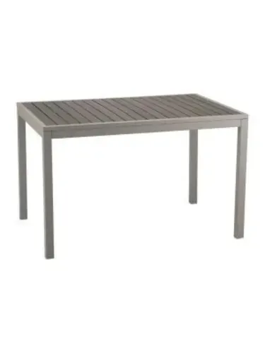 Florida Seating Florida Seating TEAK INLAY32X48 GRAY-GRAY TFT Table