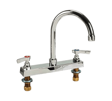 FMP 107-1131 Commercial-Duty 8" Center Gooseneck Faucet 6" spout FMP 107-1131 Commercial-Duty 8" Center Gooseneck Faucet 6" spout