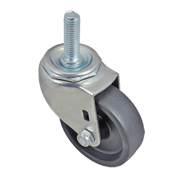 FMP 120-1000 Standard-Duty 3" Threaded Stem Caster Solid black polyolefin non-marking wheel FMP 120-1000 Standard-Duty 3" Threaded Stem Caster Solid black polyolefin non-marking wheel