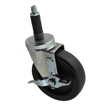 FMP 120-1089 Standard-Duty 5" Stem Caster with Brake Solid polyolefin hub and wheel FMP 120-1089 Standard-Duty 5" Stem Caster with Brake Solid polyolefin hub and wheel