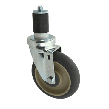 FMP 120-1124 Medium-Duty 5" Stem Caster Gray polyurethane wheel with plastic hub FMP 120-1124 Medium-Duty 5" Stem Caster Gray polyurethane wheel with plastic hub