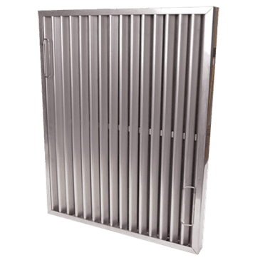 FMP 129-1186 Flame Gard Type II Heavy-Duty Stainless Steel Baffle Grease Filter 25" H x 20" W FMP 129-1186 Flame Gard Type II Heavy-Duty Stainless Steel Baffle Grease Filter 25" H x 20" W
