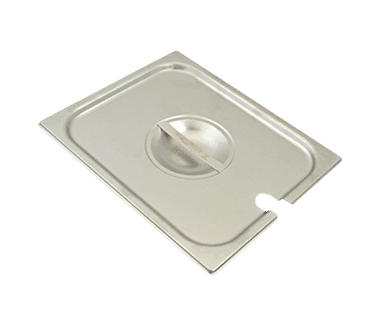 FMP 133-1642 Super Pan V Slotted Table Pan Cover by Vollrath Half-size with notch FMP 133-1642 Super Pan V Slotted Table Pan Cover by Vollrath Half-size with notch