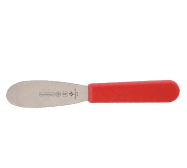 FMP 137-1286 Serrated Spreader by Mundial 3-1/2" blade red handle FMP 137-1286 Serrated Spreader by Mundial 3-1/2" blade red handle