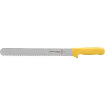 FMP 137-1521 Sani-Safe Scalloped Roast Slicer by Dexter 12" blade yellow handle FMP 137-1521 Sani-Safe Scalloped Roast Slicer by Dexter 12" blade yellow handle
