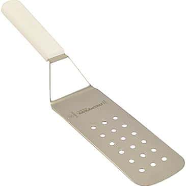 FMP 137-1564 Sani-Safe Perforated Turner by Dexter 8" x 3" blade white handle FMP 137-1564 Sani-Safe Perforated Turner by Dexter 8" x 3" blade white handle