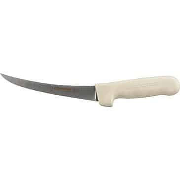 FMP 137-1574 Sani-Safe Narrow Curved Boning Knife by Dexter 6" white handle FMP 137-1574 Sani-Safe Narrow Curved Boning Knife by Dexter 6" white handle