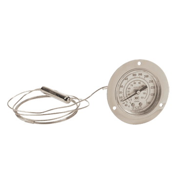 FMP 138-1041 Recess Mounted Warmer Thermometer 40* to 240*F 48" capillary FMP 138-1041 Recess Mounted Warmer Thermometer 40* to 240*F 48" capillary
