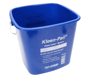 FMP 150-6035 Kleen-Pail Writable Label Area Bucket by San Jamar 6 qt FMP 150-6035 Kleen-Pail Writable Label Area Bucket by San Jamar 6 qt