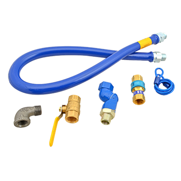 FMP 157-1082 Blue Hose Gas Connector Kit by Dormont 3/4" NPT x 48" L FMP 157-1082 Blue Hose Gas Connector Kit by Dormont 3/4" NPT x 48" L