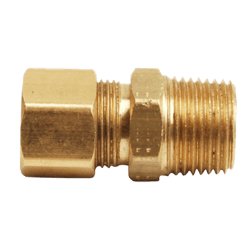 FMP 158-1081 Brass Male Connector 7/16" OD tubing x 3/8" NPT FMP 158-1081 Brass Male Connector 7/16" OD tubing x 3/8" NPT