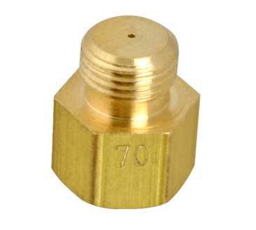 FMP 158-1108 #70 Threaded Burner Orifice 1/8" NPT male x 1/8" NPT female FMP 158-1108 #70 Threaded Burner Orifice 1/8" NPT male x 1/8" NPT female
