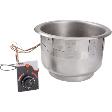 FMP 160-1246 Top Mount Drop-In Food Warmer with Drain by APW Wyott 11 qt inset FMP 160-1246 Top Mount Drop-In Food Warmer with Drain by APW Wyott 11 qt inset