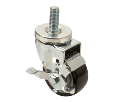 FMP 245-1025 3" Standard-Duty Threaded Stem Caster with Brake Blue polyurethane wheel FMP 245-1025 3" Standard-Duty Threaded Stem Caster with Brake Blue polyurethane wheel