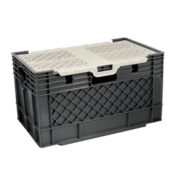 FMP 256-1270 Milk Crate with Lid FMP 256-1270 Milk Crate with Lid