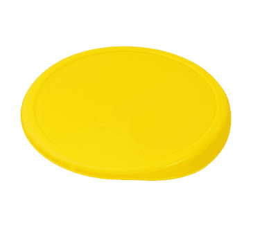 FMP 262-1166 Round Food Storage Container Lid by Rubbermaid Yellow plastic FMP 262-1166 Round Food Storage Container Lid by Rubbermaid Yellow plastic