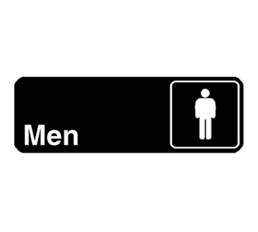 FMP 280-1136 Men Sign 3" x 9" FMP 280-1136 Men Sign 3" x 9"