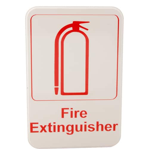 FMP 280-1162 Fire Extinguisher Sign 6" x 9"