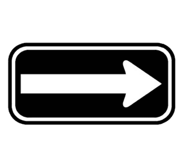FMP 280-1197 Arrow Sign 6" x 12" FMP 280-1197 Arrow Sign 6" x 12"