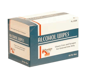 FMP 280-1540 Alcohol Wipes Box of 50 FMP 280-1540 Alcohol Wipes Box of 50