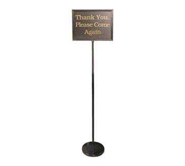 FMP 280-1729 Message Sign with Floor Stand by ChefMaster FMP 280-1729 Message Sign with Floor Stand by ChefMaster