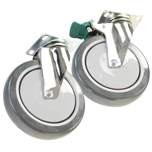 Forbes Industries 1681-S 6" grey wheel with non-locking swivel caster
