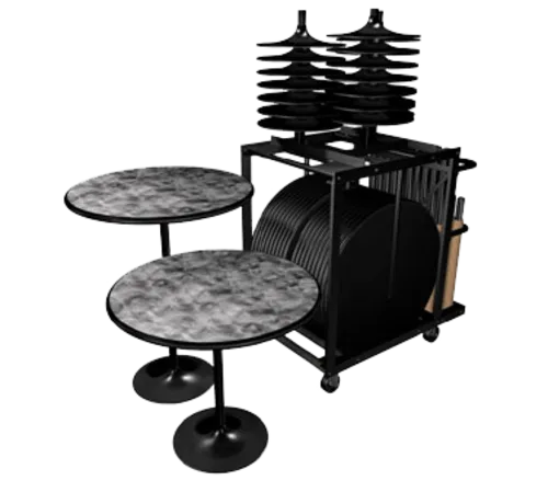 Forbes Industries REVMIX2430RDMXEIC-TBL-W Revolution™ Cafe Table Package