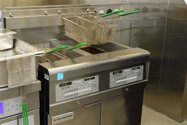 Frymaster FPPH255 (2) 50 lb. Frypots Gas Floor Fryer