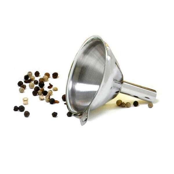 FUNNEL, MINI, 2", STAINLESS STEEL, 36 PIECE DISPLAY BOX