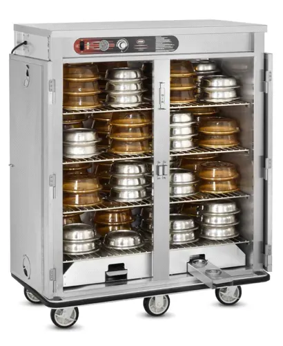 FWE FWE / Food Warming Equipment Co., Inc. E-960 2 Door Heated Banquet Cabinet Holds up to 96 Plates