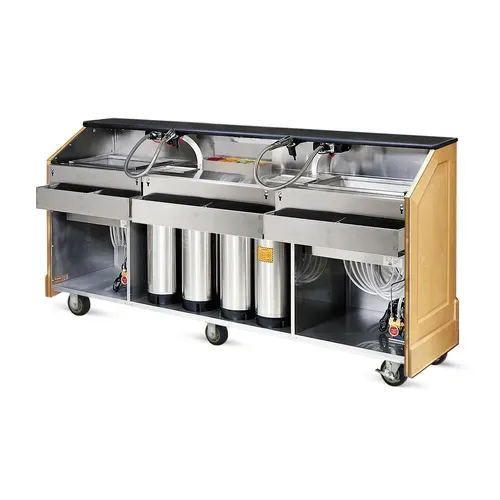 FWE / Food Warming Equipment Co., Inc. ES-BBC-8 Executive Series (2) 50 lb. Ice Bins Removable Speed Rack Portable Bar