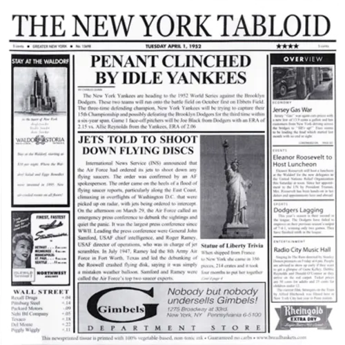 G.E.T. Enterprises G.E.T. Enterprises 4-TY1200 Food-Safe New York Newsprint Liner