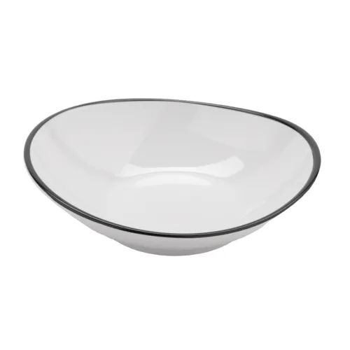 G.E.T. Enterprises G.E.T. Enterprises B-60-W/BK Settlement Bistro™ Enamelware Bowl